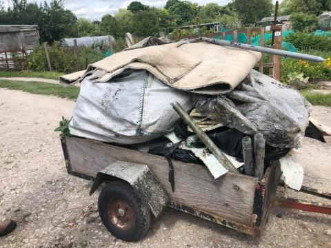 trailer full of rubbish